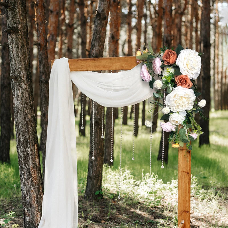 Artificial Flowers For Wedding Decoration Welcome Sign Decor Flower Guid Sign Wedding Props Floral Arrangement Flower Row Good Vibrations