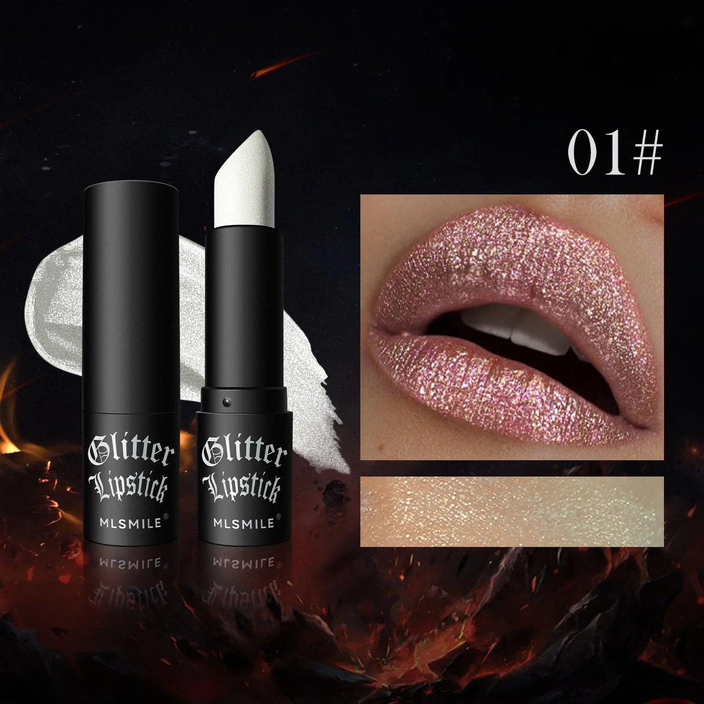 Waterproof Glitter Lipsticks Punk Style Nude Matte Not Fading Pearlescent Sexy Red Pink Velvet Lipsticks Lips Makeup Cosmetic Good Vibrations