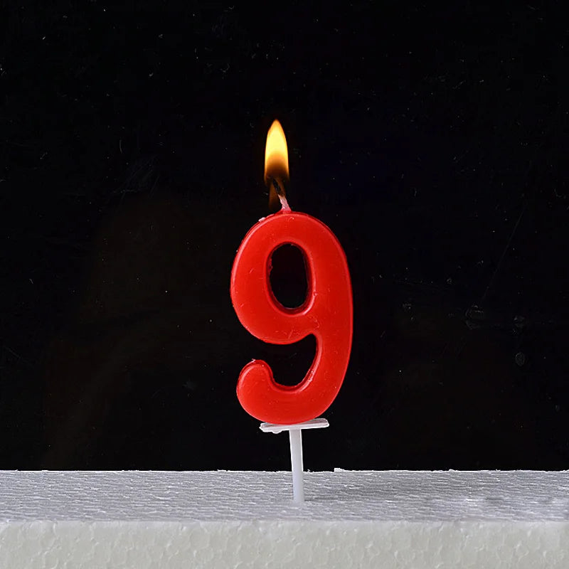 1Pcs Gold Happy Birthday Number Cake Candles 0 1 2 3 4 5 6 7 8 9 Cake Topper Kids Girls Boys Bar Baby Party Supplies Decoration Good Vibrations