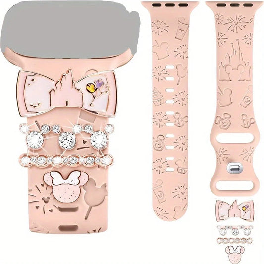 Adorable Cartoon-Themed Watch Strap Charms & Decorative Buckles for a Stylish Wristwear Upgrad Good Vibrations