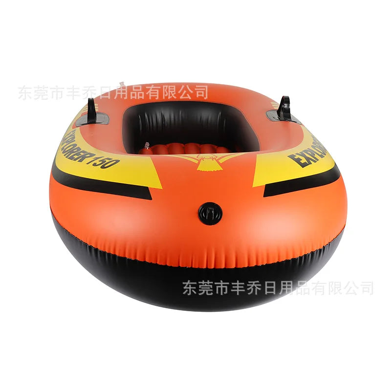 Inflatable Boat Outdoor Inflatable Fishing Bo at Single Rafting Swimming Pool Toy Boat Good Vibrations