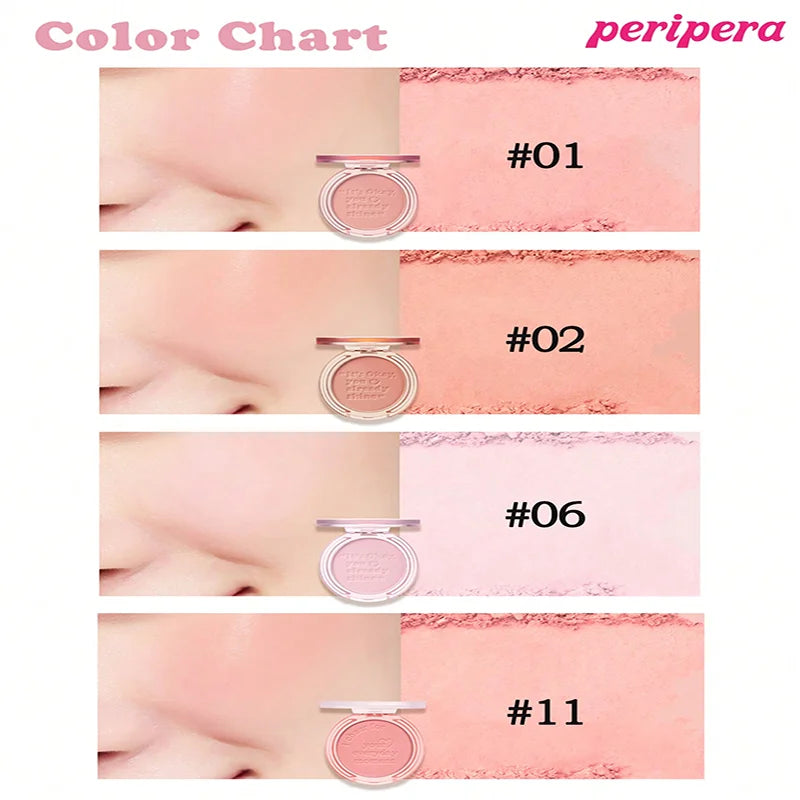 Single Color Blush Palette, Matte Fine Powder Cheek Blush, Non-Cakey, Long-Lasting, Nude Makeup, K-Beauty Cosmetic Good Vibrations
