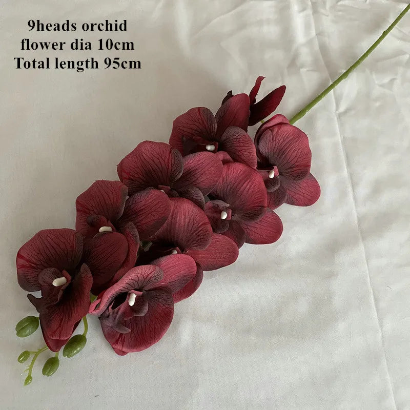 Wedding Decor Rose red wine red artificial rose flower row road guide Hydrangea flower silk flower dropshipping Good Vibrations