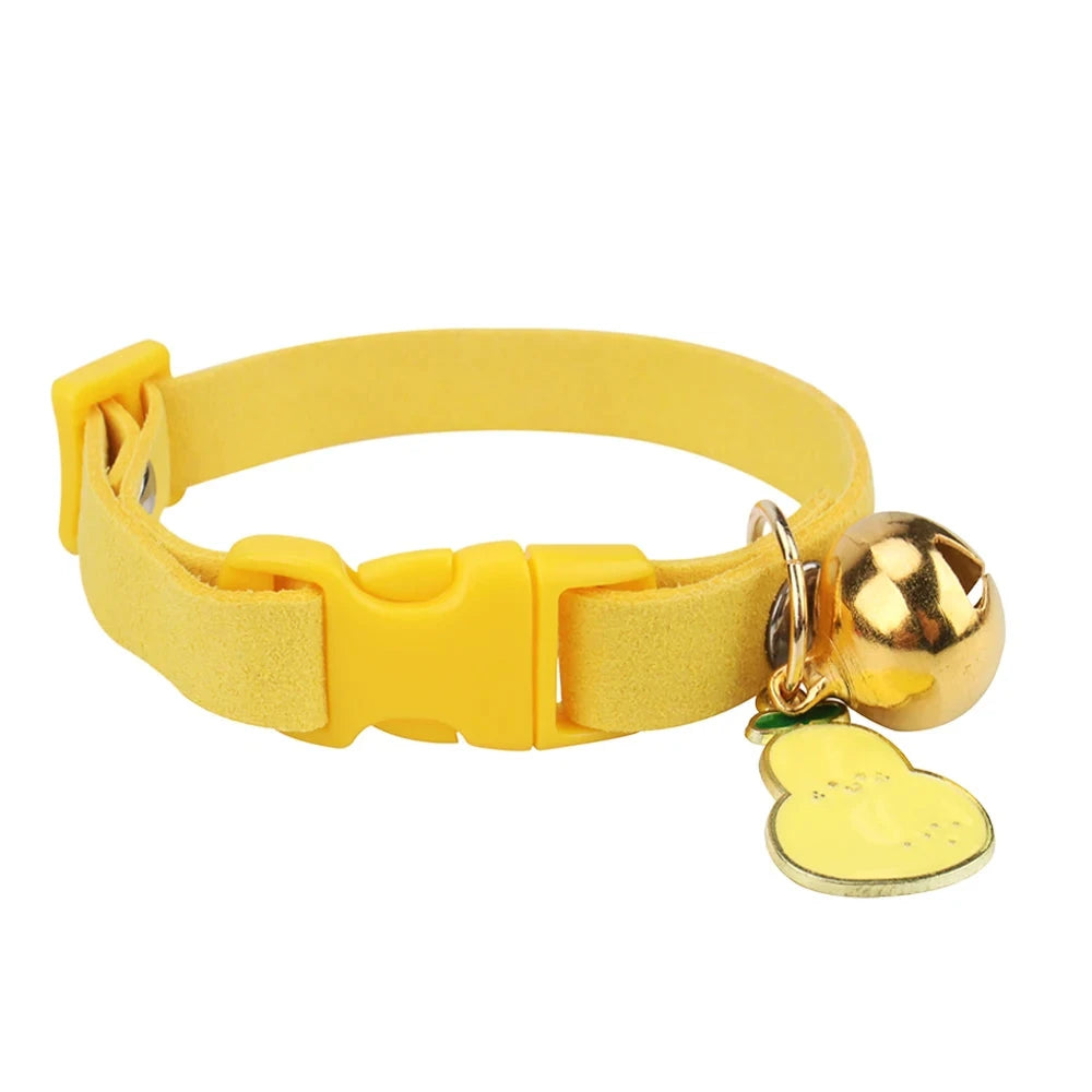 Pet Collar,Cat Collar/Puppy Collar with Bell & Metal Pendant To Prevent Getting Lost Adjustable Size for Puppies and Cats Collar Good Vibrations