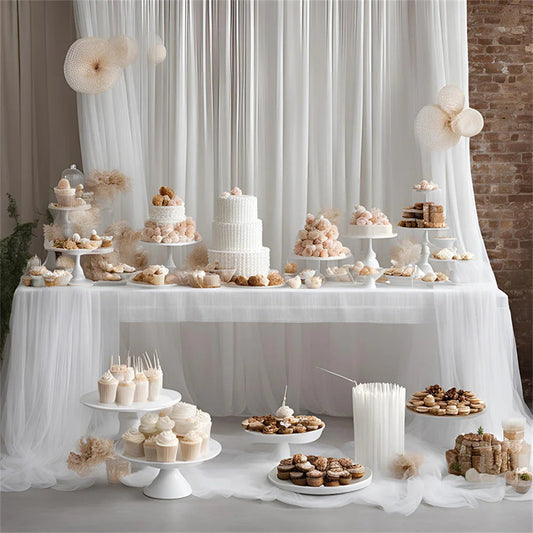 10/5/3/2/1M Wedding Tulle Backdrop Curtains,Sheer Backdrop Curtains,Birthday Party Baby Shower,Photography Backdrop Decor Good Vibrations
