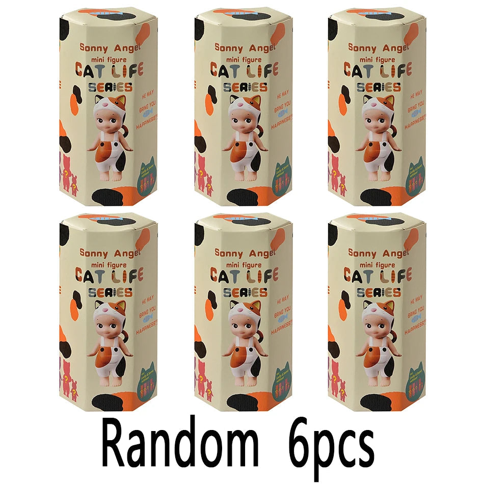 1/4/6/9PCS Random Blind Box Sonny Angel Life Action Figures Toys Dolls Fans Children Gifts Good Vibrations
