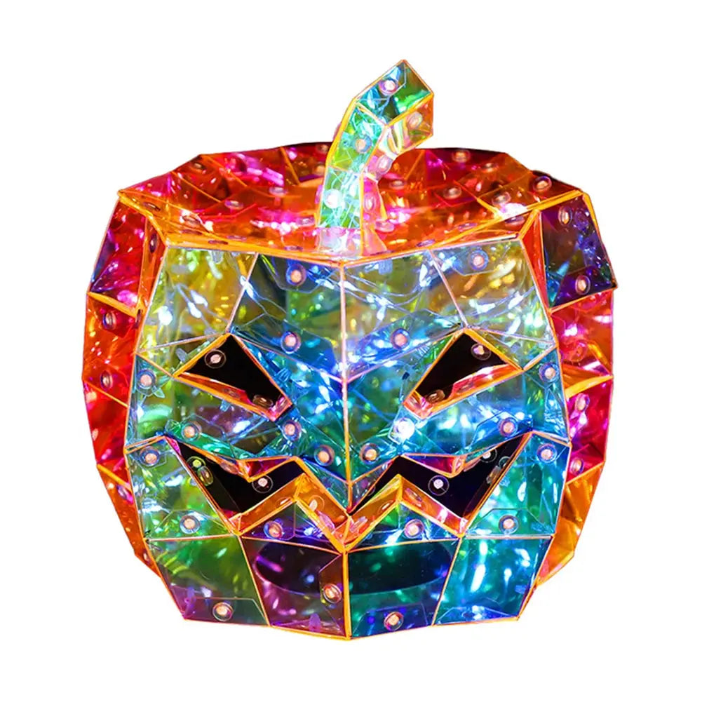 Prismatic Iridescent Spooky Ghost Prismatic Pumpkin Ghost LED Lights Halloween Lights Funny Colorful Glow Lights Halloween Decor Good Vibrations