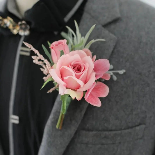 Calla lily corsage artificial corsage buttonhole men groom groomsmen corsage wedding accessories white corsage Good Vibrations