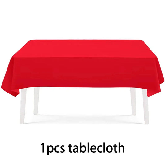 Wedding Party Red Color Tableware Party Tableware Cups Plates for Anniversaire Kids Birthday Party Decorations Adult Supplies Good Vibrations