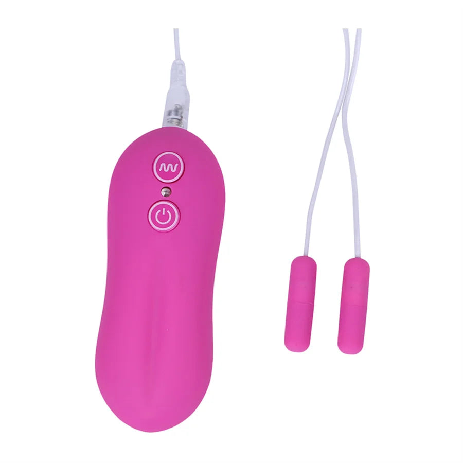 10 Speed Dual Bullet Vibe Vibrator - Double Eggs Toy
