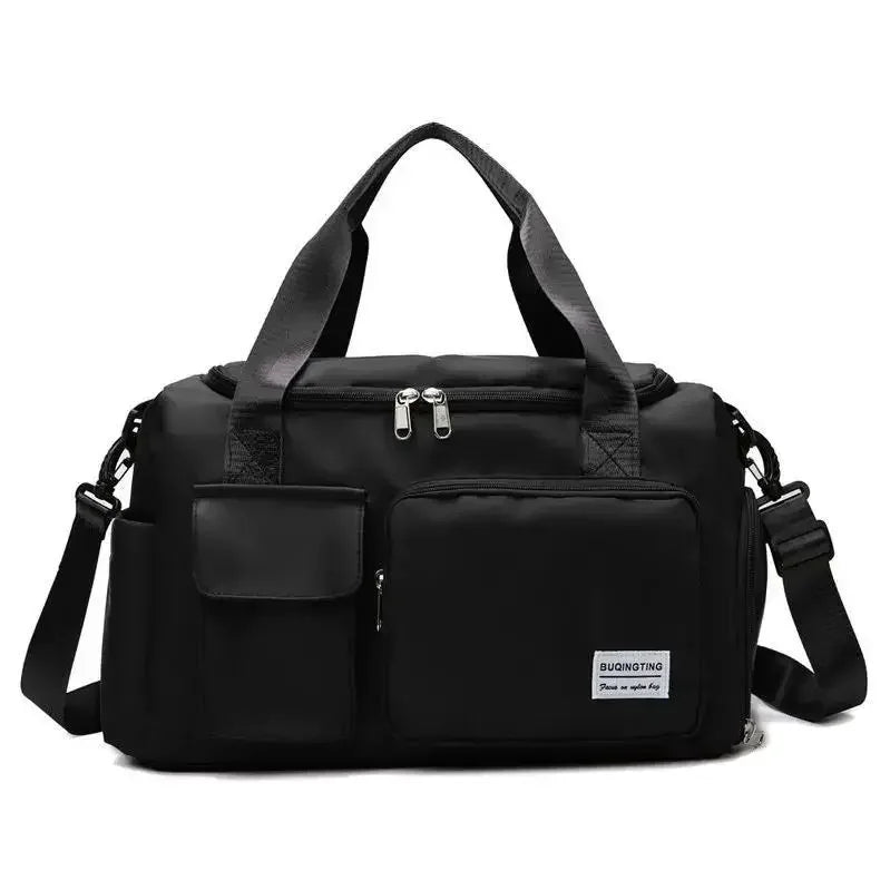 Travel Bag Large Capacity Weekender Carry On Duffle Bags with Shoe Compartment Sports Fitness Bags for Women Shoulder Bag Good Vibrations