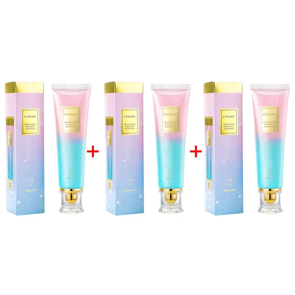 Whitening Toothpaste Nicotinamide Dazzling Toothpaste Remove Plaque Stains Teeth Oral Hygiene Clean Fresh Breath Teeth Care 100g Good Vibrations