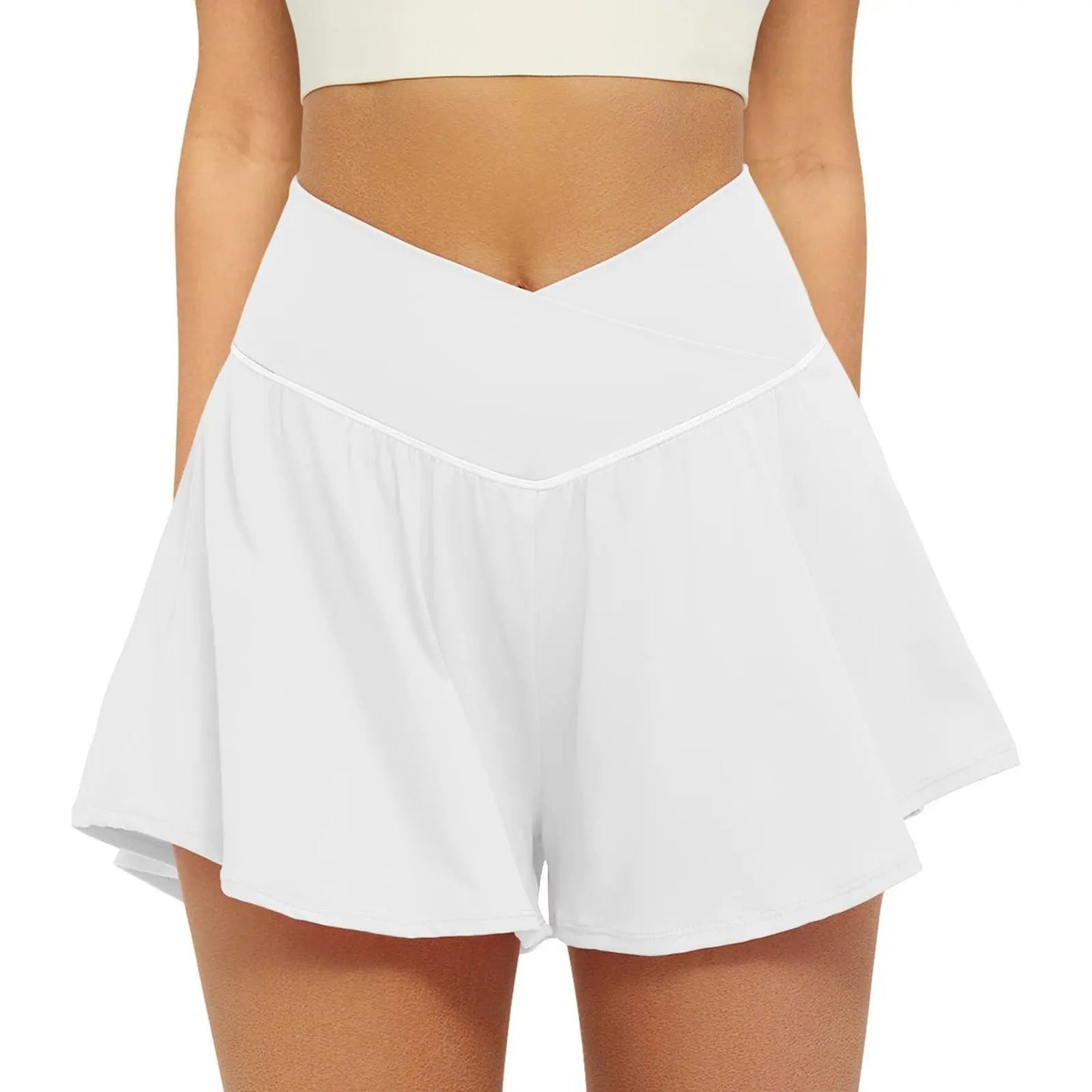 2025 Golf Skirt Women High Waist V Summer Running Outdoors Tennis Sport pants Pockets Fitness Casual short academia feminina Good Vibrations