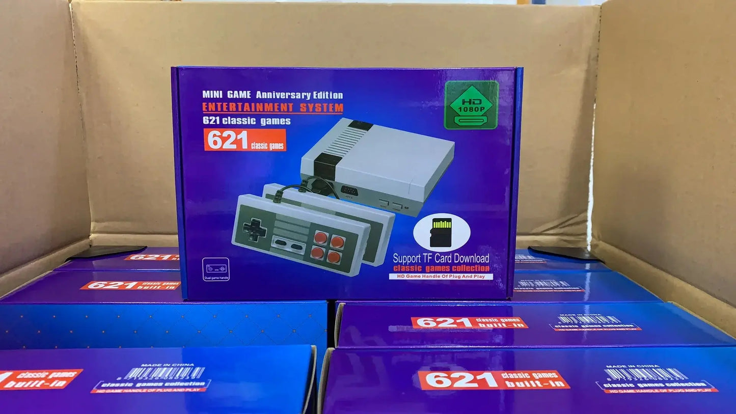 Retro Family HD Video Classic Handheld Game Players Built-in 621 Games HD Output Controls HDMI Mini TV Game Console Good Vibrations