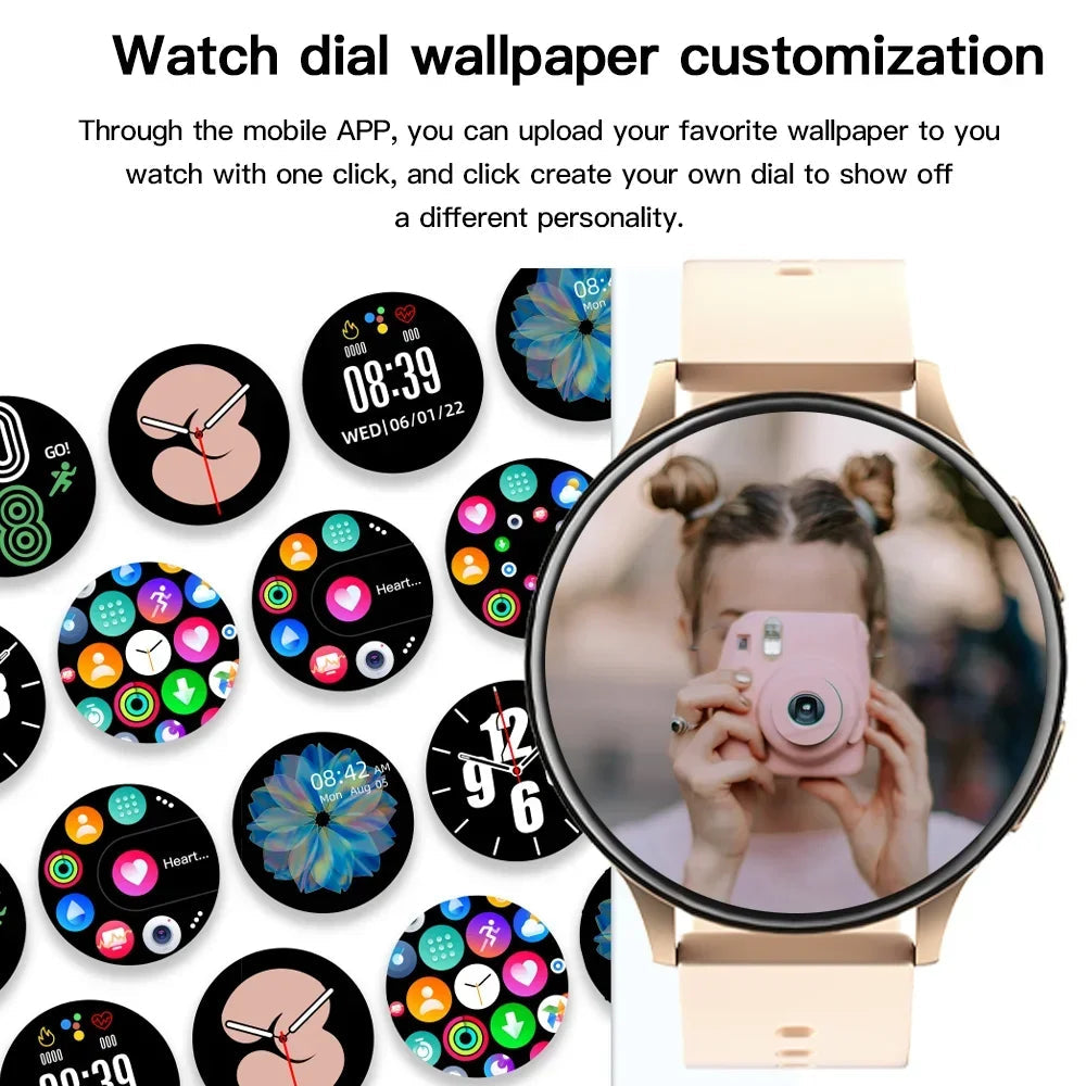 New Women Bluetooth Call Smart Watch HeartRate Blood Pressure Monitoring Smartwatches IP67 Waterproof Men Smartwatch+Box Good Vibrations Adult Super Store
