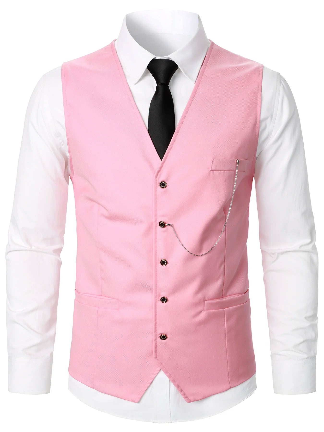 Men Suit Vest Coat Stripe Fabric Open Button Design Classic Design Causal Business Fashion Slim Fit Men Suit Good Vibrations