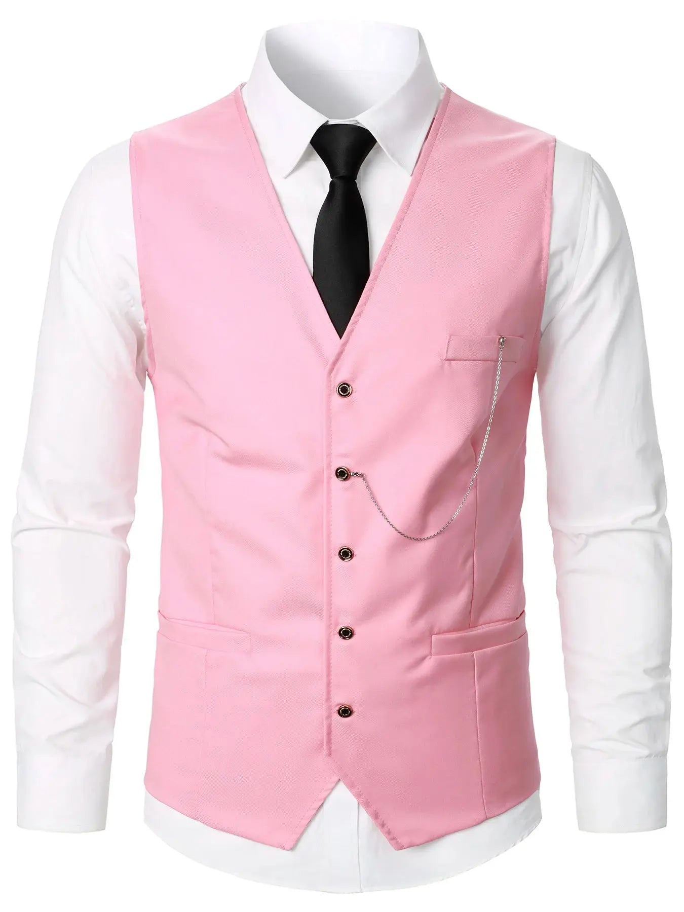Men Suit Vest Coat Stripe Fabric Open Button Design Classic Design Causal Business Fashion Slim Fit Men Suit Good Vibrations