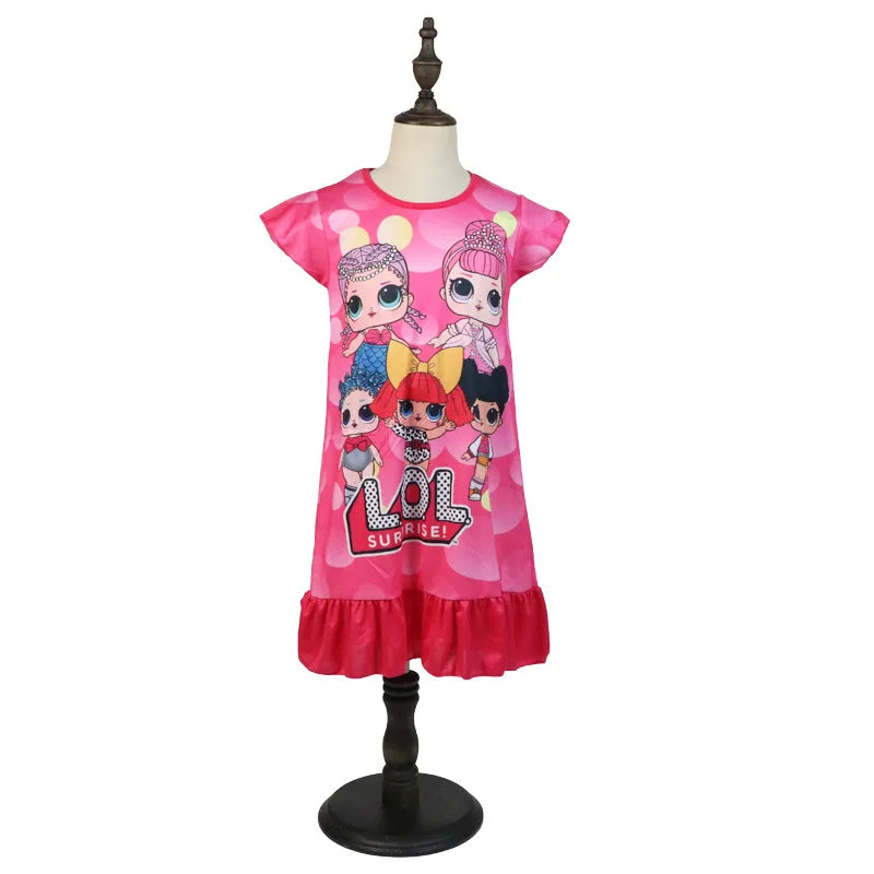 Girls' Dress New Summer Children's Clothing Children's and Girls' Home Clothing Snow White Good Vibrations
