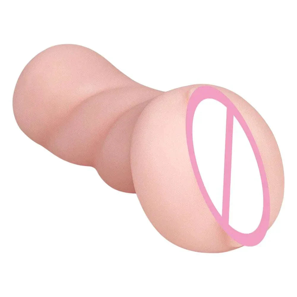 3 in 1 male masturbator cup with realistic textures, artificial vagina, anus, and mouth design for men.
