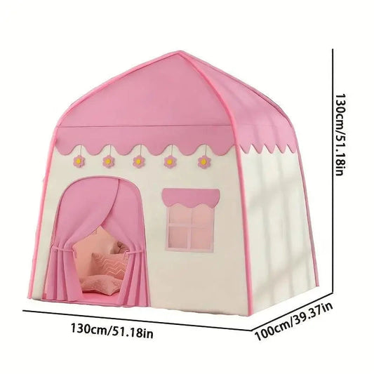 Princess children's tent. A role-playing themed playhouse in pink and blue, suitable for both indoor and outdoor use. Good Vibrations