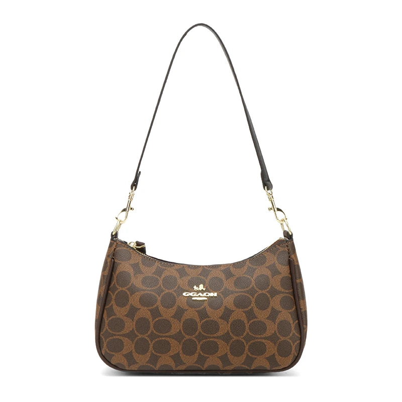 Popular Classic Elegant Leather Shoulder Bag For Ladies - Women's Designer Handbag Crossbody Bag Good Vibrations