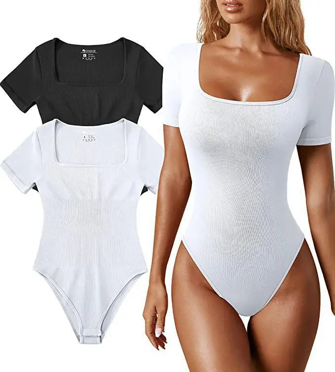 Women Slimming Square Neck Full Body Shaper Bodysuits Waist Trainer Butt Lifter Panties Tummy Control Lingerie Yoga Shapewear Good Vibrations