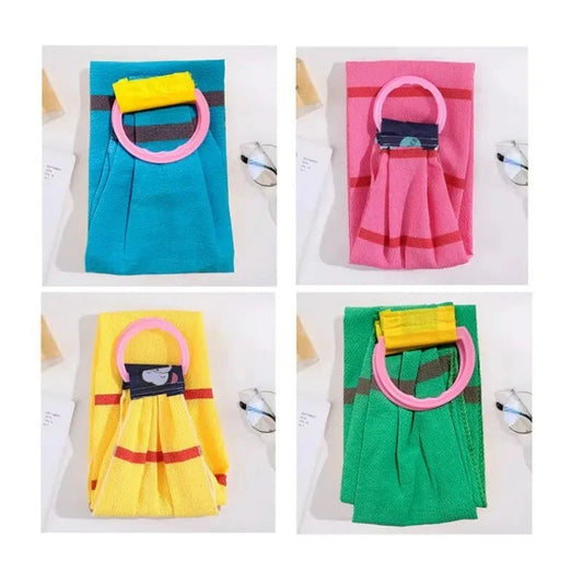 Bath Washers A Long Back Pulled Stripping and Scrubbing Bath Towel for Rubbing Wash and Rub Dirt Good Vibrations