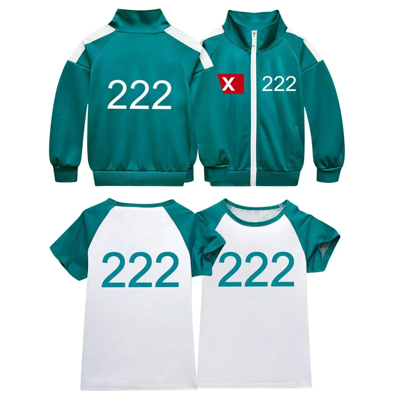 2025 New Halloween Costume Calamari X/O Kids Customized Games 2 Clothes T-shirt 456/230 Children Tracksuit Boys Girls Tops ★ ★ Good Vibrations