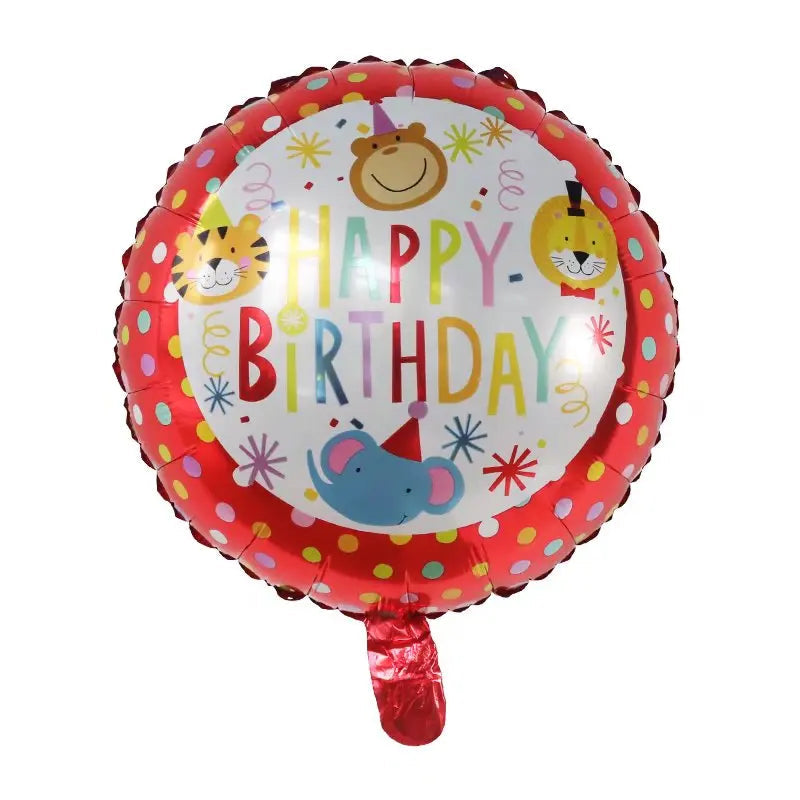10pcs 18inch Happy Birthday Balloons Baby Shower Balloon Happy Birthday Party Decoration Foil Globos Good Vibrations