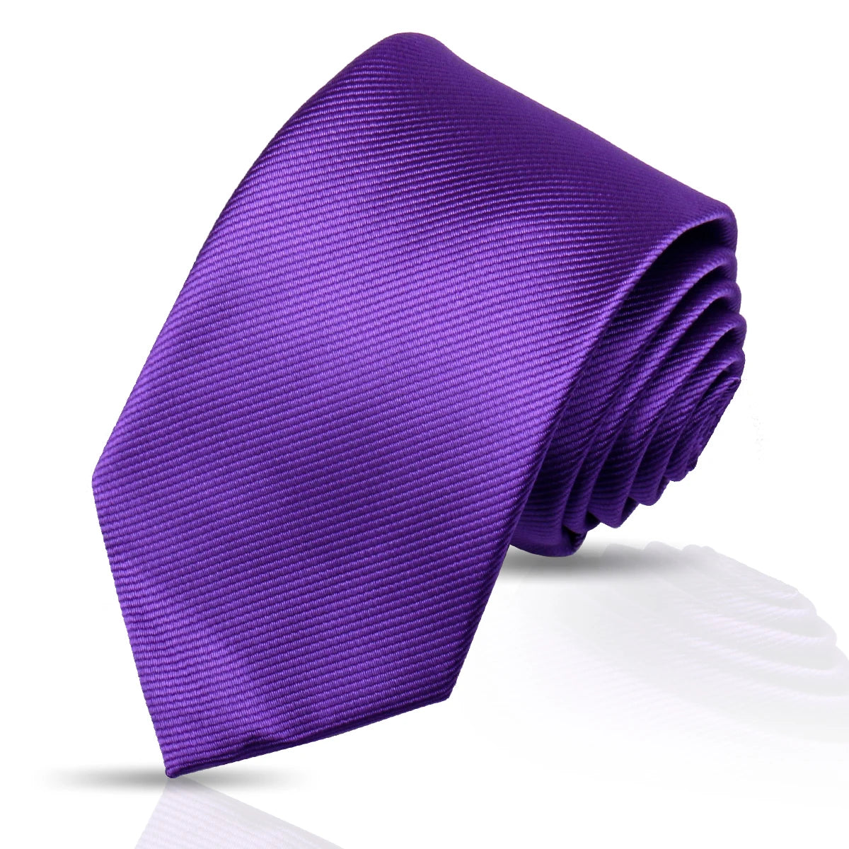 Ties For Men Solid Necktie Wedding Business Ties 7.5cm Slim Coffee Wine Classic Neckties Mens Business Gift Fashion Gravats Good Vibrations