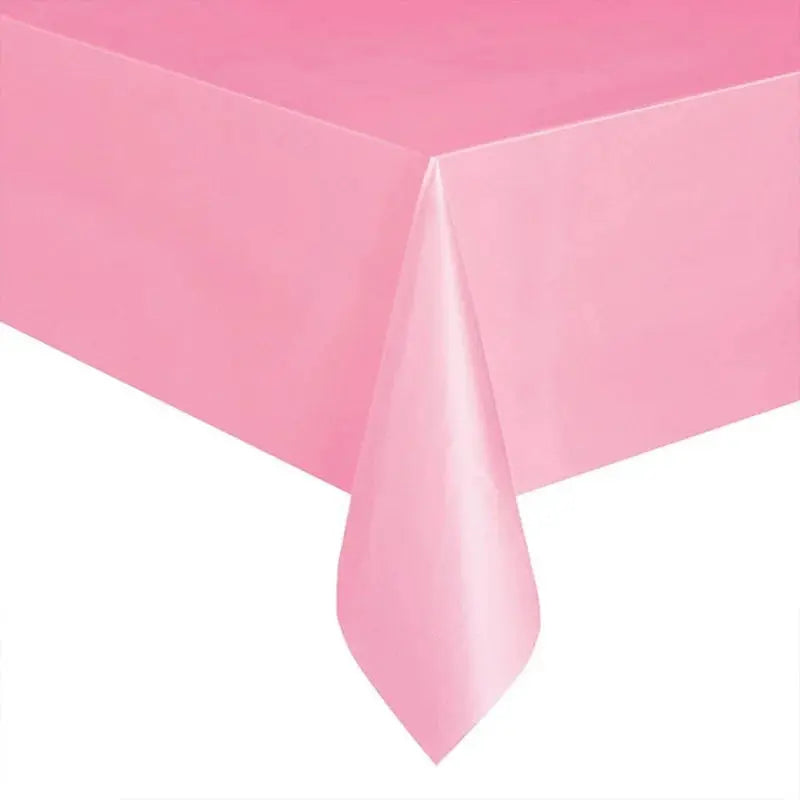 137x183cm Disposable Solid Color Tablecloth Birthday Party Wedding Christmas Table Cover Wipe Covers Rectangle Desk Cloth Decor Good Vibrations