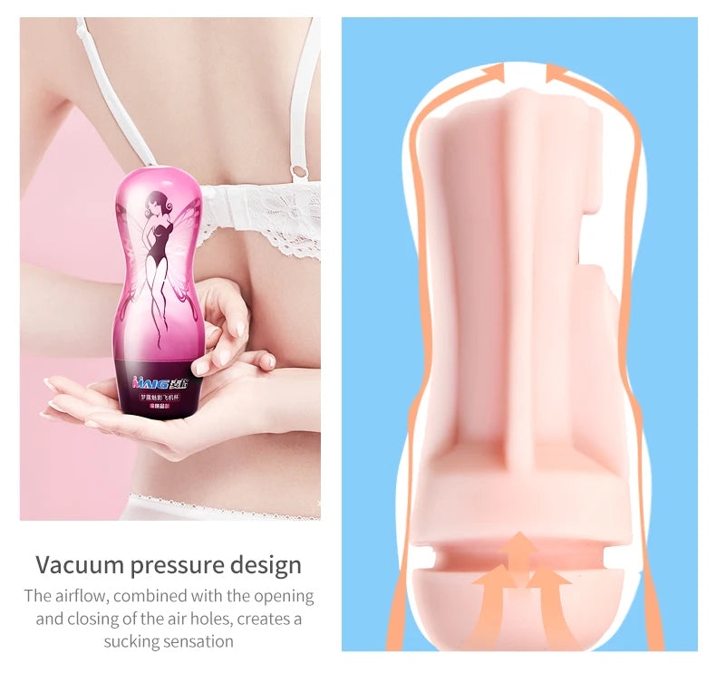 Marilyn Male Masturbator Adult Erotic Toys Silicone Masturbation Cup Penis Exerciser Male Deformable Sex Toys Blowjob Sex Shop