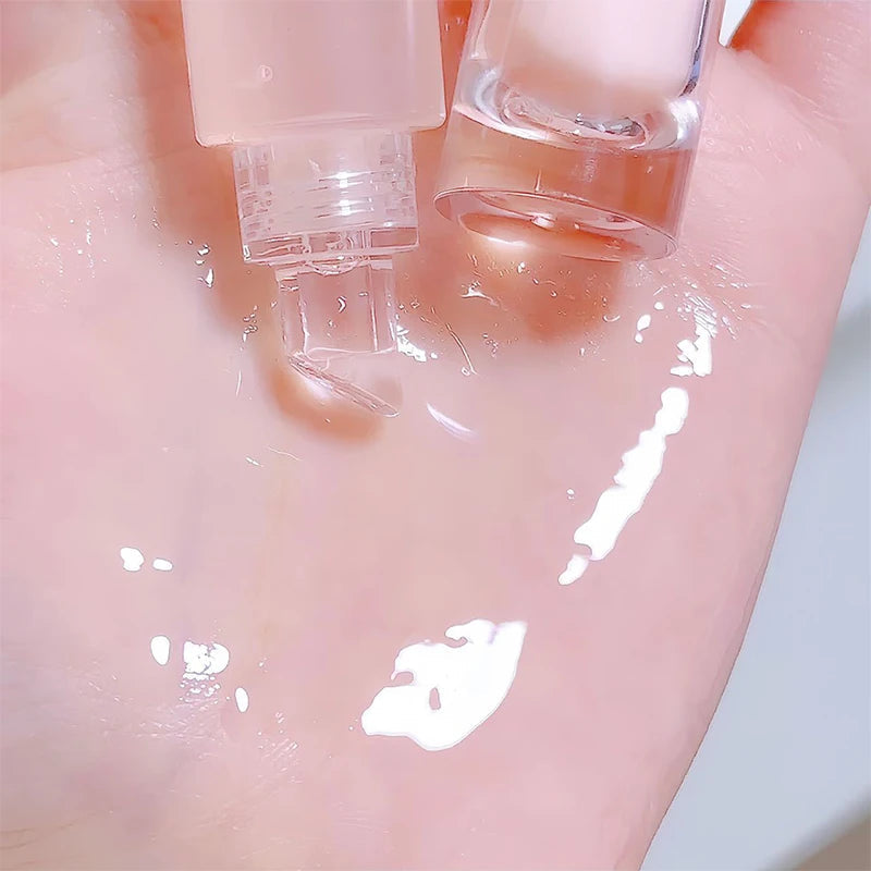 Plumping Jelly Lip Gloss Lasting Moisturizing Transparent Lip Oil Water Light Mirror Liquid Lipstick Women Lips Makeup Cosmetics Good Vibrations
