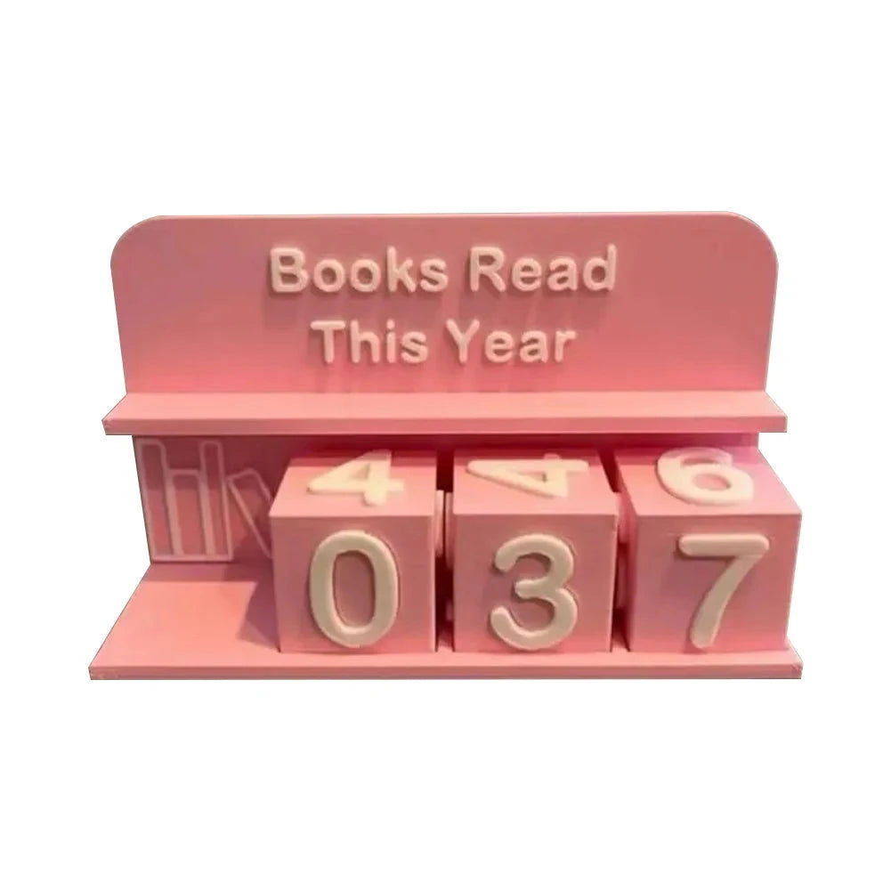 Books Read This Year Counting Ornaments 3D Printed Book Read Tracker Library Decor Ornament for Teachers Writers Library Lovers Good Vibrations