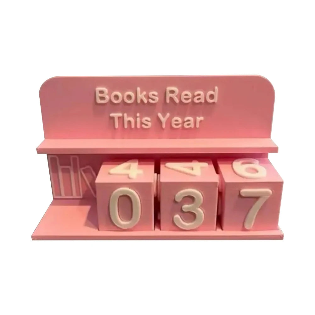 Books Read This Year Counting Ornaments 3D Printed Book Read Tracker Library Decor Ornament for Teachers Writers Library Lovers Good Vibrations