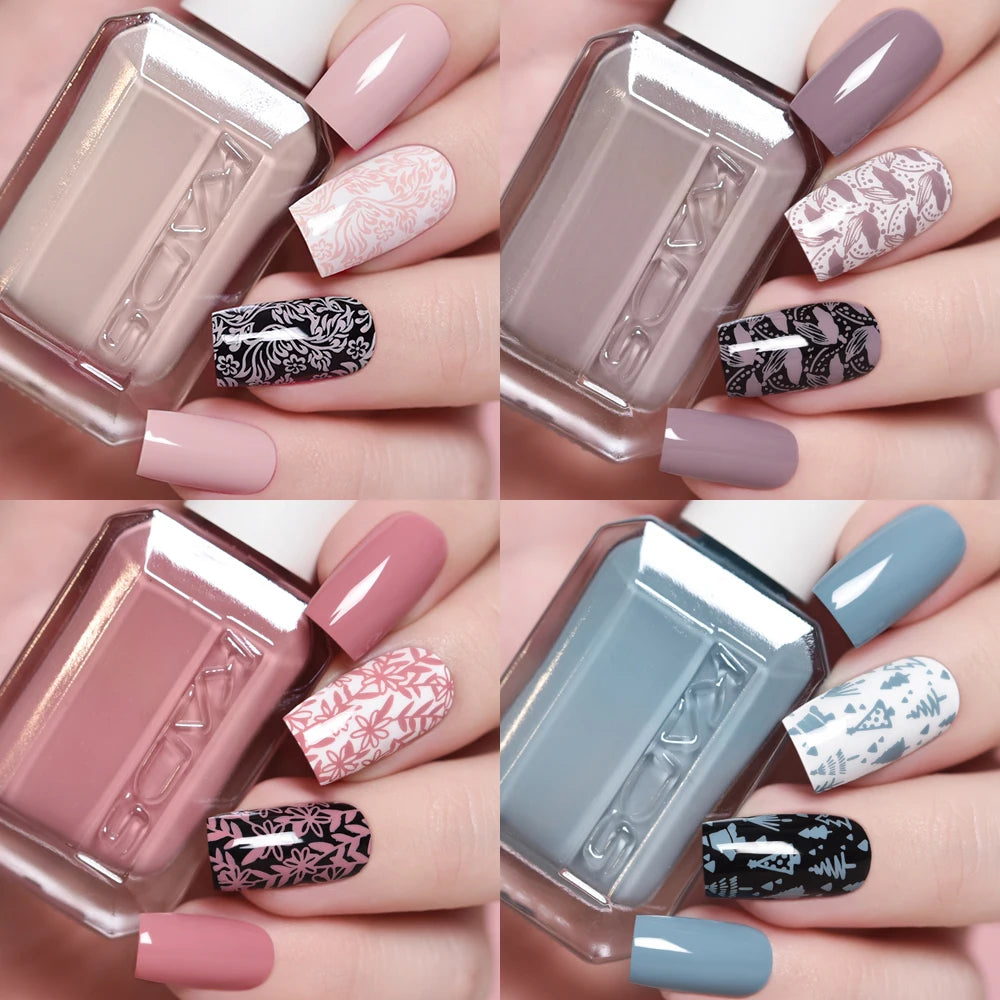 11ml 24 Colors Nail Stamping Polish Gold Silver Nails Art Varnish for Stamping Plate DIY Nail Printing Polish Nail Art Tools Good Vibrations