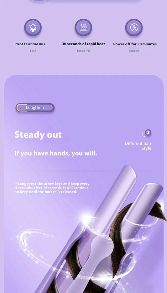 2 in 1 Automatic Curler 32mm Automatic Rotating Ceramic Curler Professional Curling Wand Curler Good Vibrations Adult Super Store