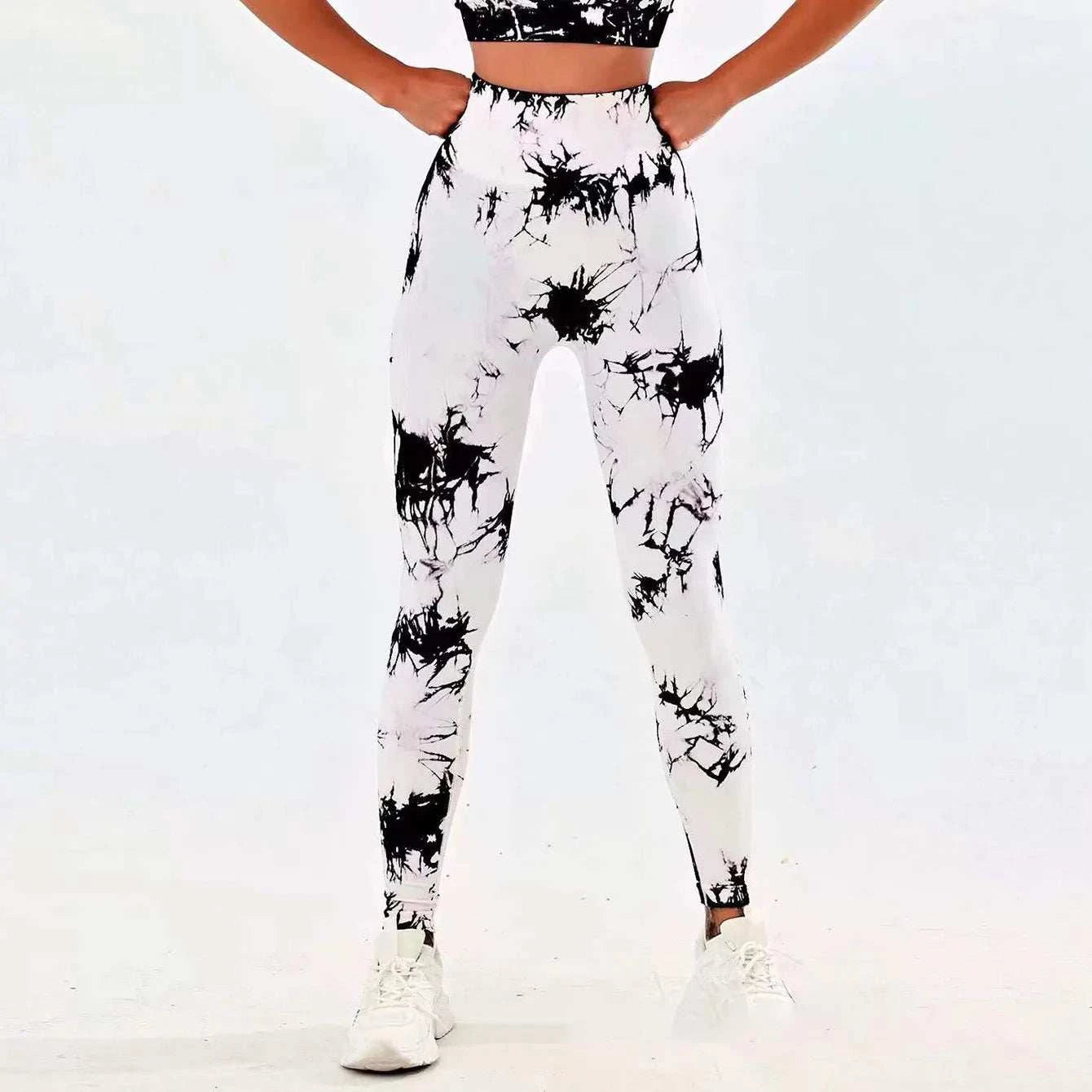 Women Yoga Pants Sport Leggings Seamless High Waist Push Up Woman Tights Fitness Workout Leggins Gym Clothing Good Vibrations