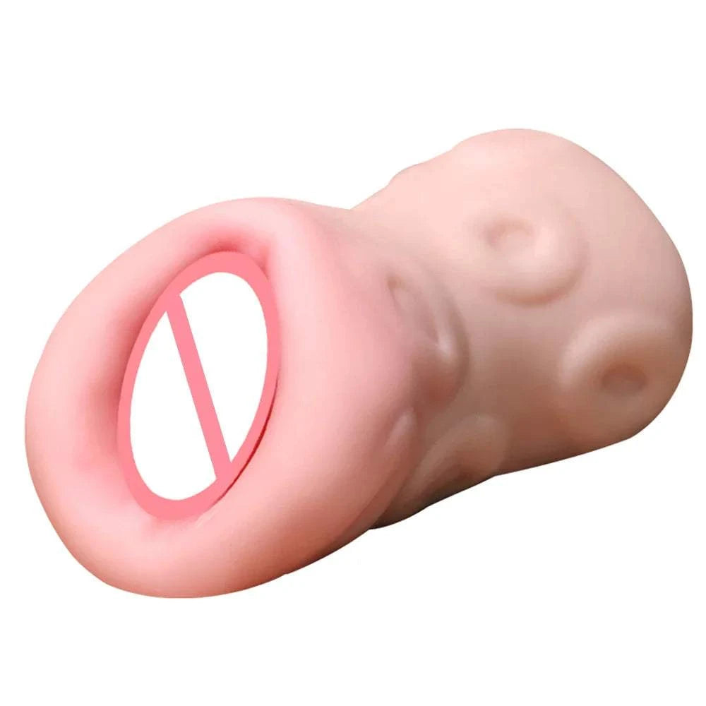 Realistic textured male masturbator soft pocket pussy sex toy.