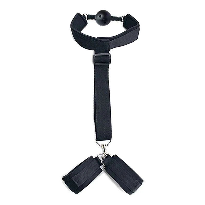 Sex Toys For Couples Flirting Adjustable Erotic Handcuffs Neck Ankle Bondage Harness Open BDSM Adult Games Restraints Chastity GOOD Vibrations