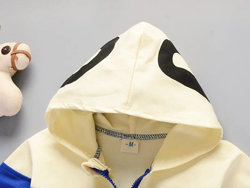 New Autumn Newborns Clothes For Girls Baby Outfits Children Boys Hooded Jacket Pants 2Pcs/Sets Infant Sportswear Kids Tracksuits Good Vibrations