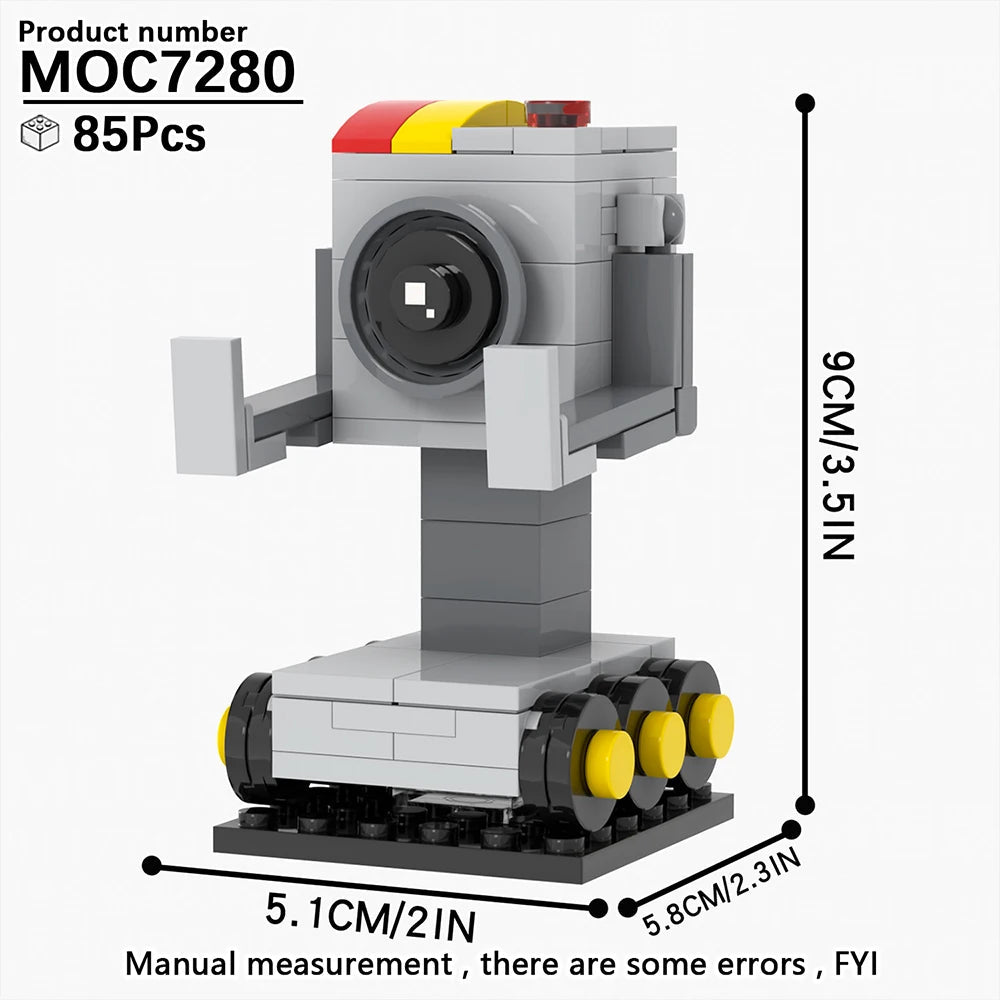 Creative Robot MOC Set Model Building Blocks Cartoon Brickheadz Fairy Tale Cute Toys For Boy Adult Birthday Educational DIY Gift Good Vibrations