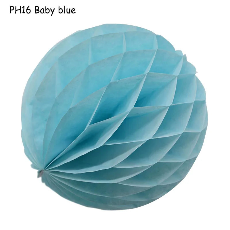 5pcs/lot 10/15cm Decorative Paper Honeycomb Ball Pastel Flower Wedding Kid Birthday Party Decoration Baby Shower Supplies8Z Good Vibrations