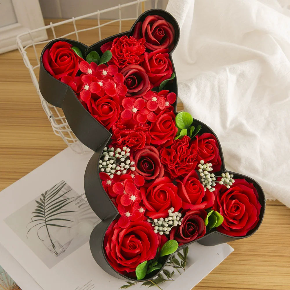 Mother's Day Rose Gift Box Soap Flower Gift Set Valentine Roses Boutique Package Gifts For Wife Wedding Supplies Wedding Good Vibrations Adult Super Store