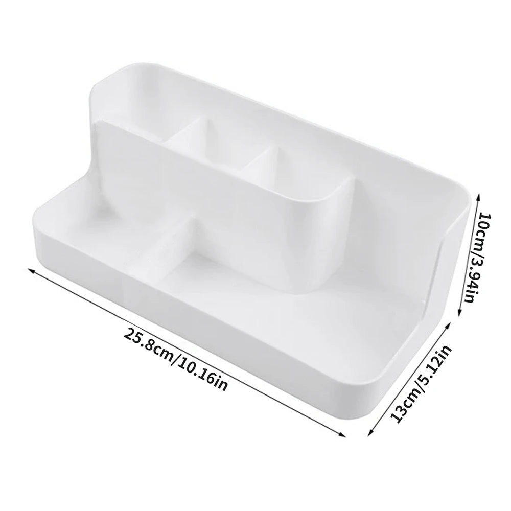 Makeup Organizer Box Cosmetic Storage Box for Bathroom Office Desktop for Brush Lotion Lipstick Nail Polish Container Good Vibrations