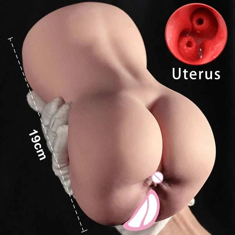 2 IN 1 Pocket Pussy Erotic Sex Toys 3D Realistic Silicone Vagina Variety