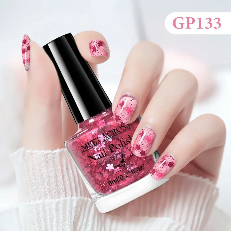 8ml Water-Based Nail Polish 48 Colors Long Lasting Quick Drying No Need of Lamp to Cure Nail Supplies Vernis for Nails Manicure Good Vibrations