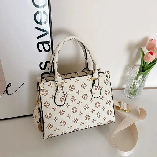 Classic Elegant Leather Handbag For Women Luxury Designer Crossbody Bag Versatile Shoulder Tote Purse Stylish Ladies Messenger Good Vibrations