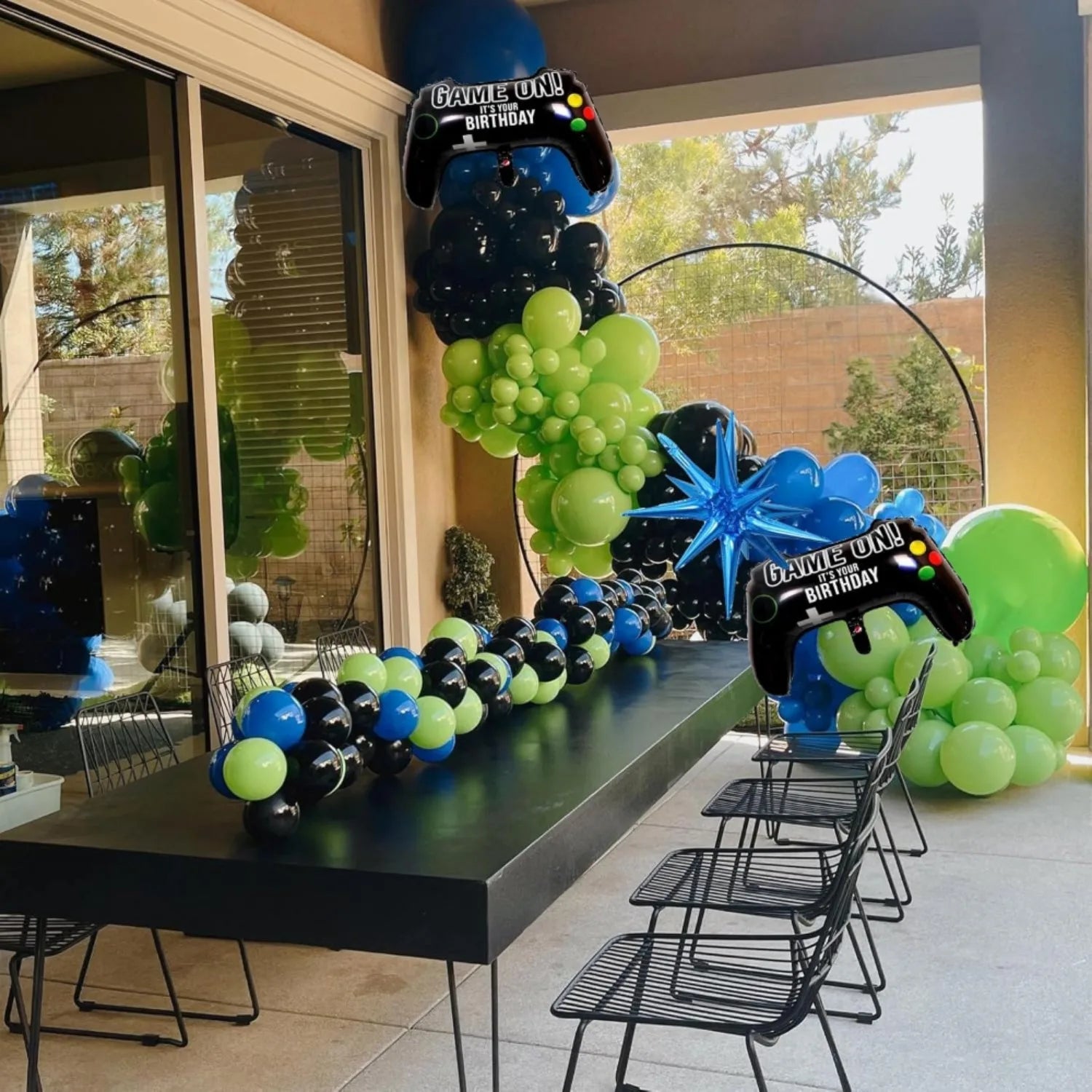 135pcs Game-themed Birthday Sets, Birthday Parties, Game Night Birthday Party Decorations, Create Immersive Esports Carnivals Good Vibrations