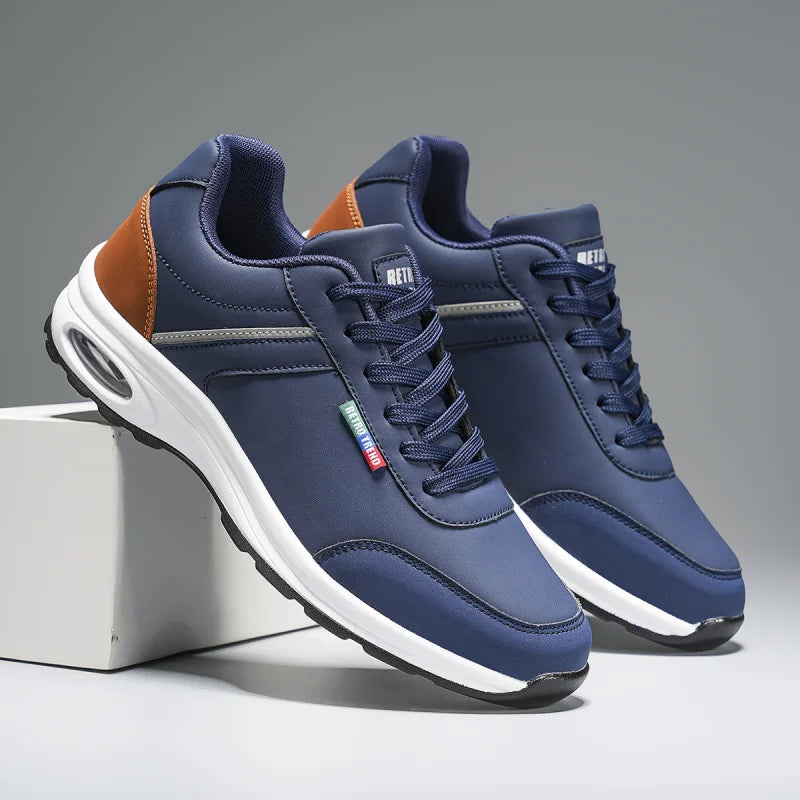 Men's Shoes Lightweight Soft Sole Classic Waterproof Sneakers Outdoor Comfortable Tennis Shoes for Men Good Vibrations